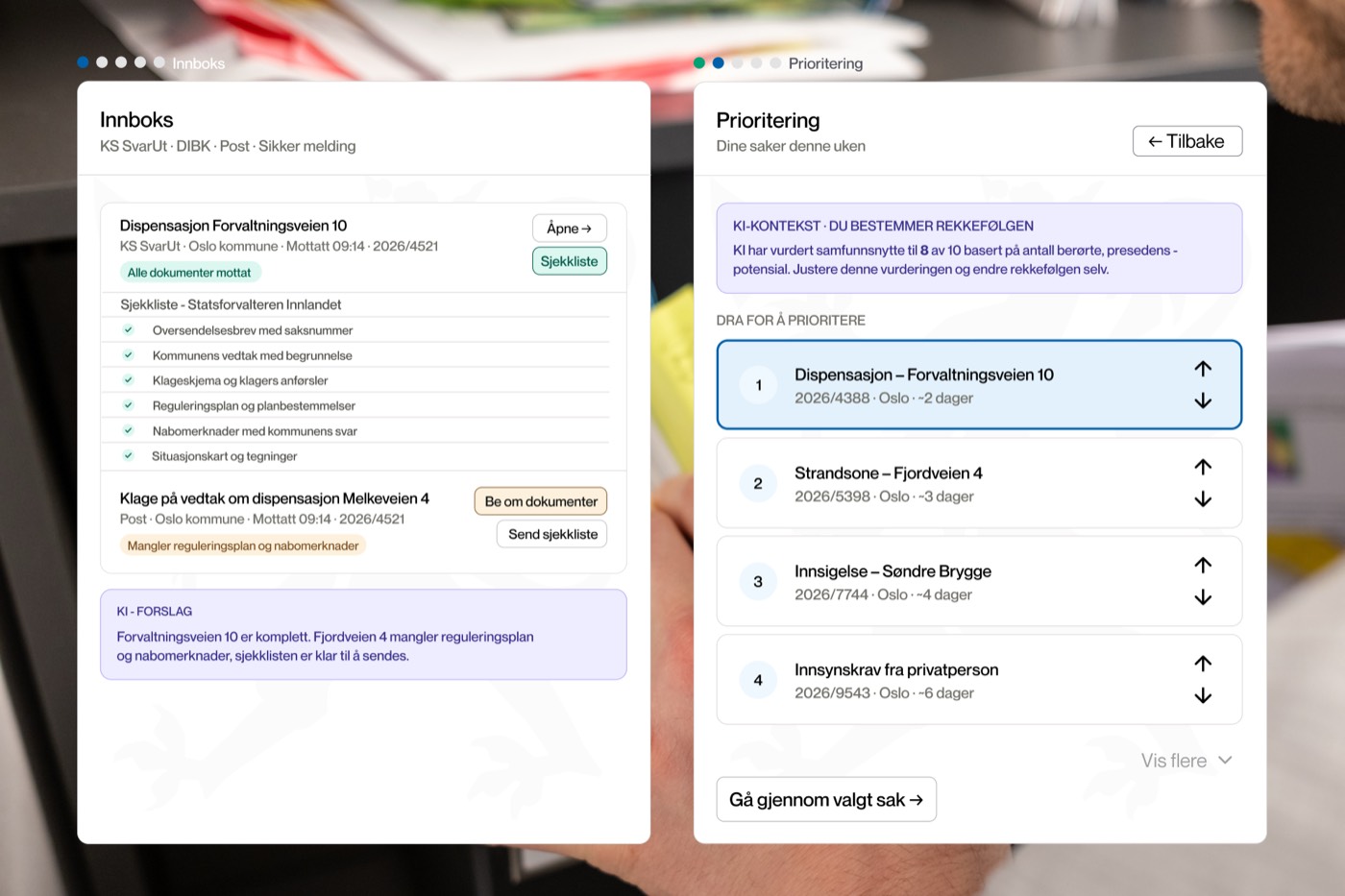Flytstat: innboks og prioritering
