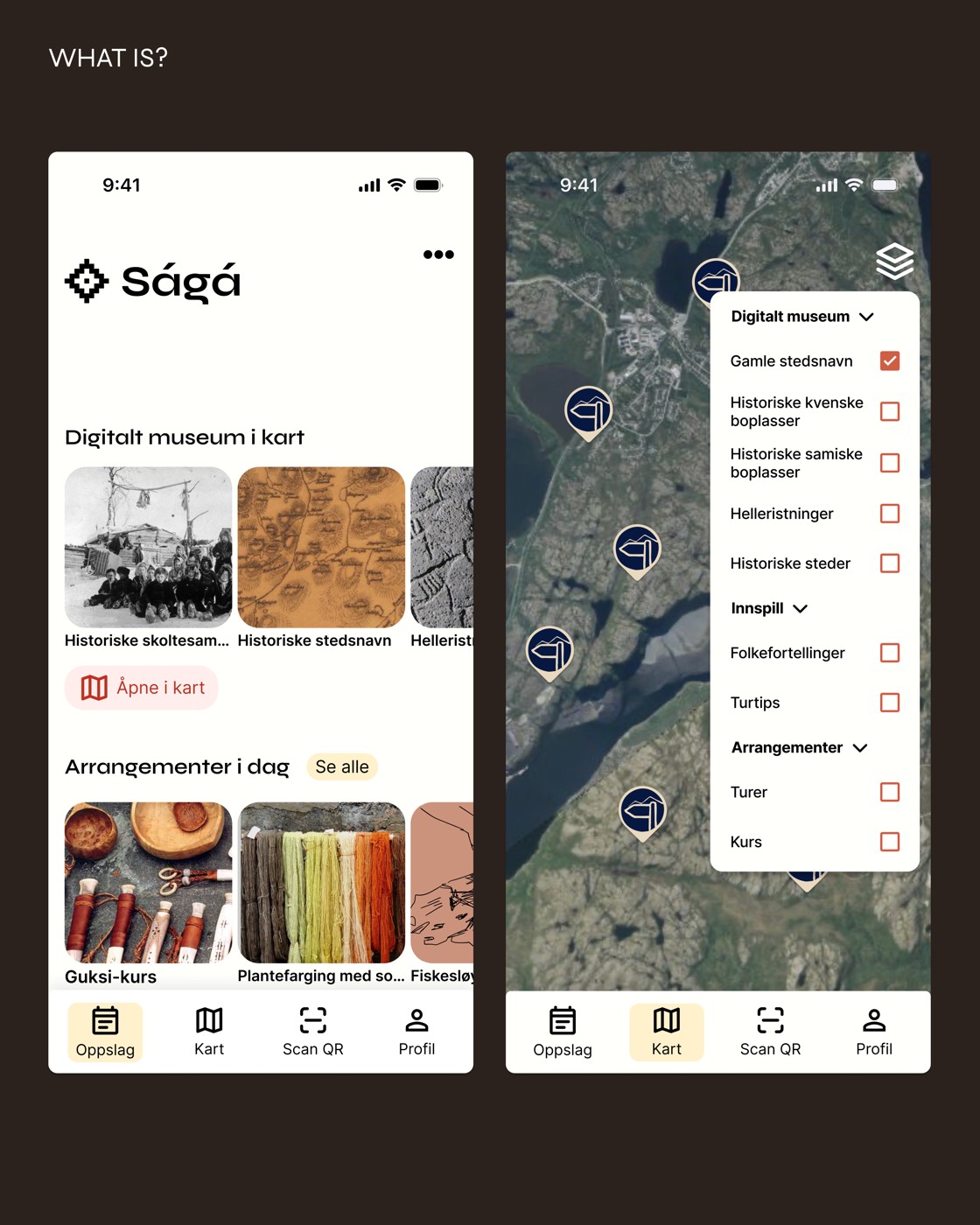 Ságá: oppslag og kart